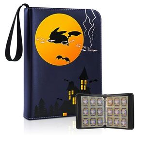 NIB Pokémon 900 Pocket Card Collector Zipper Album binder Halloween